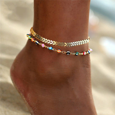 Women's Summer Anklet in 18K Gold Plated
